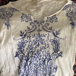 Lucky Brand Ladies 3/4 sleeve soft shirt